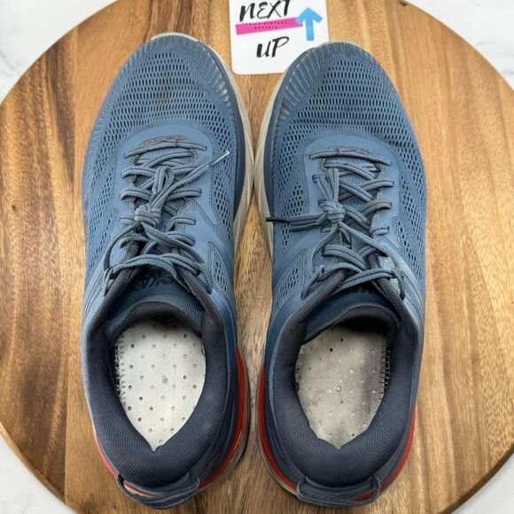 Men’s Size 11-Hoka One One Bondi 7 Blue Running Shoes Sneakers NO INSOLES main image 9